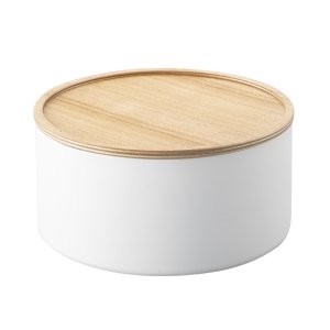 Úložný box YAMAZAKI Rin 5803, vysoký, biely